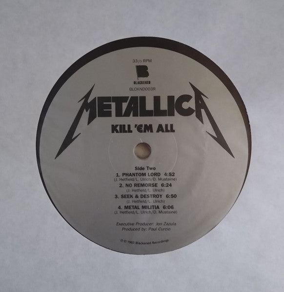 Kill 'Em All (VINYL) | Near Mint (NM) Mint (M) - METAL / USED *NEAR MINT*