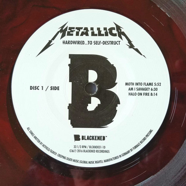 Metallica - Hardwired...To Self-Destruct (RED/BLACK MARBLED VINYL 2xLP) | USED - METAL / USED *NEAR MINT*