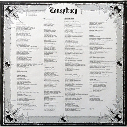 King Diamond - Conspiracy (PICTURE VINYL LP METAL BLADE 3984-25057-1 2018) | USED Near Mint (NM or M-) Near Mint (NM) - METAL / USED *NEAR MINT*