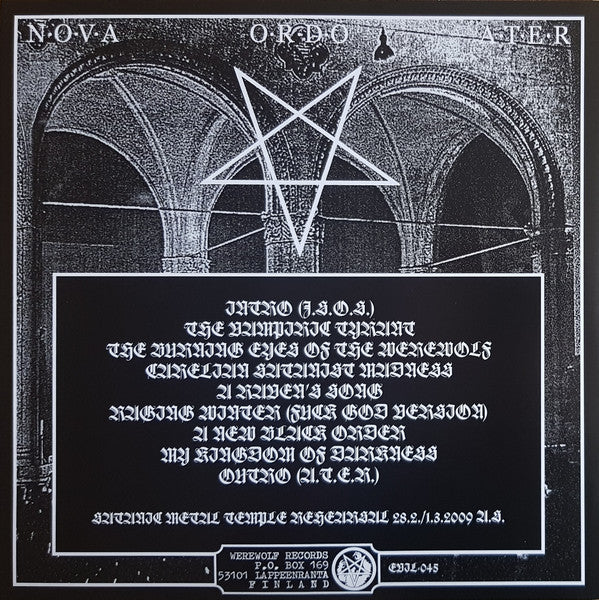 Nova Ordo Ater (VINYL) | Near Mint (NM) Near Mint (NM) - METAL / USED *NEAR MINT*