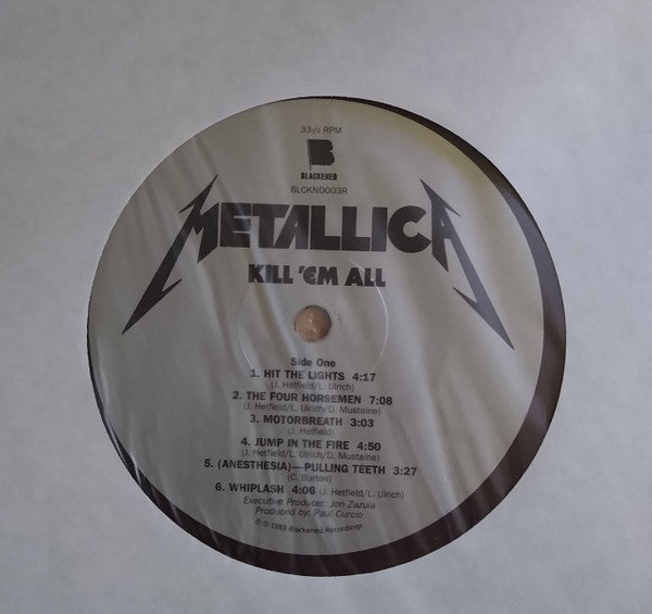 Kill 'Em All (VINYL) | Near Mint (NM) Mint (M) - METAL / USED *NEAR MINT*