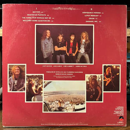 Master Of Puppets (VINYL) | Near Mint (NM or M-) Excellent (EX) - METAL / USED *NEAR MINT*