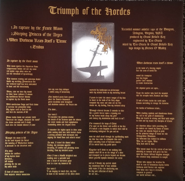 Goat Of A Thousand Young / Triumph Of The Hordes (VINYL) | Near Mint (NM) Mint (M) - METAL / USED *NEAR MINT*