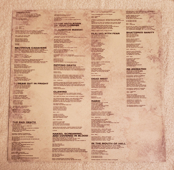 Horror (VINYL) | Near Mint (NM) Mint (M) - METAL / USED *NEAR MINT*