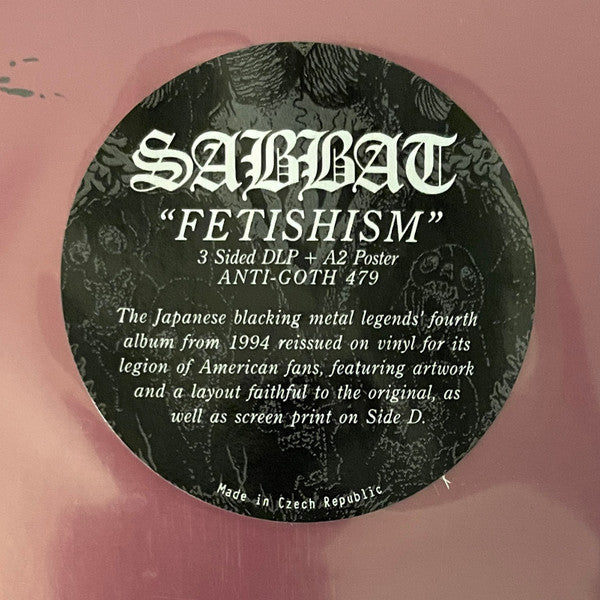 Sabbat - Fetishism (VINYL LP NUCLEAR WAR NOW! PRODUCTIONS ANTI-GOTH 479 2020) | Near Mint (NM or M-) Near Mint (NM) - METAL / USED *NEAR MINT*