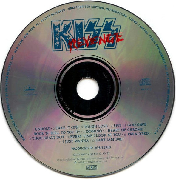 Revenge (CD) | Near Mint (NM) Near Mint (NM) - METAL / USED *NEAR MINT*