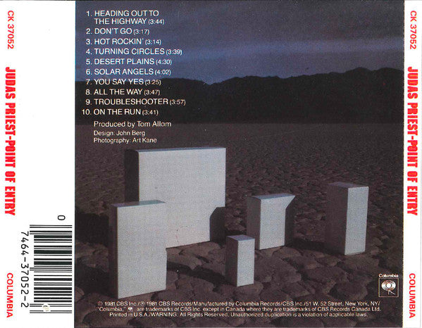 Point Of Entry (CD) | Near Mint (NM or M-) Near Mint (NM or M-) - METAL / USED *NEAR MINT*