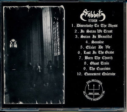 Sabbat - Fetishism (VINYL LP NUCLEAR WAR NOW! PRODUCTIONS ANTI-GOTH 479 2020) | - METAL / USED *NEAR MINT*