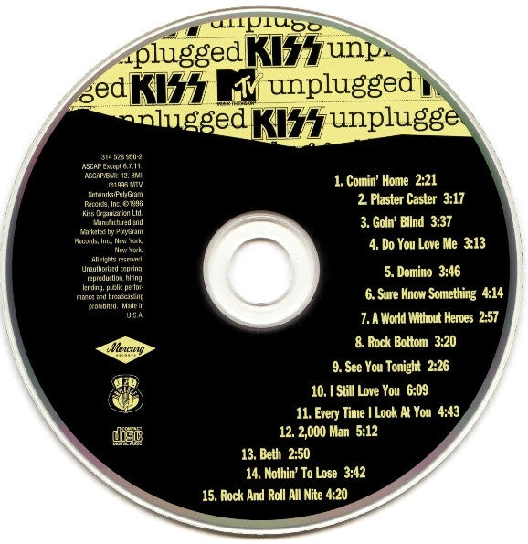 MTV Unplugged (CD) | Near Mint (NM) Near Mint (NM) - METAL / USED *NEAR MINT*