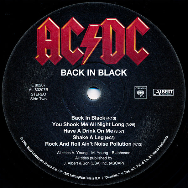 Back In Black (VINYL) | Near Mint (NM) Near Mint (NM) - METAL / USED *NEAR MINT*