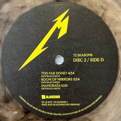 72 Seasons (2xMET CLUB SMOKY BLACK VINYL) | Near Mint (NM or M-) Near Mint (NM or M-) - METAL / USED *NEAR MINT*