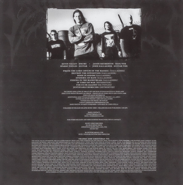 Destroy The Opposition (VINYL) | Near Mint (NM) Near Mint (NM) - METAL / USED *NEAR MINT*