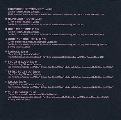 Creatures Of The Night (CD) | Near Mint (NM) Near Mint (NM) - METAL / USED *NEAR MINT*