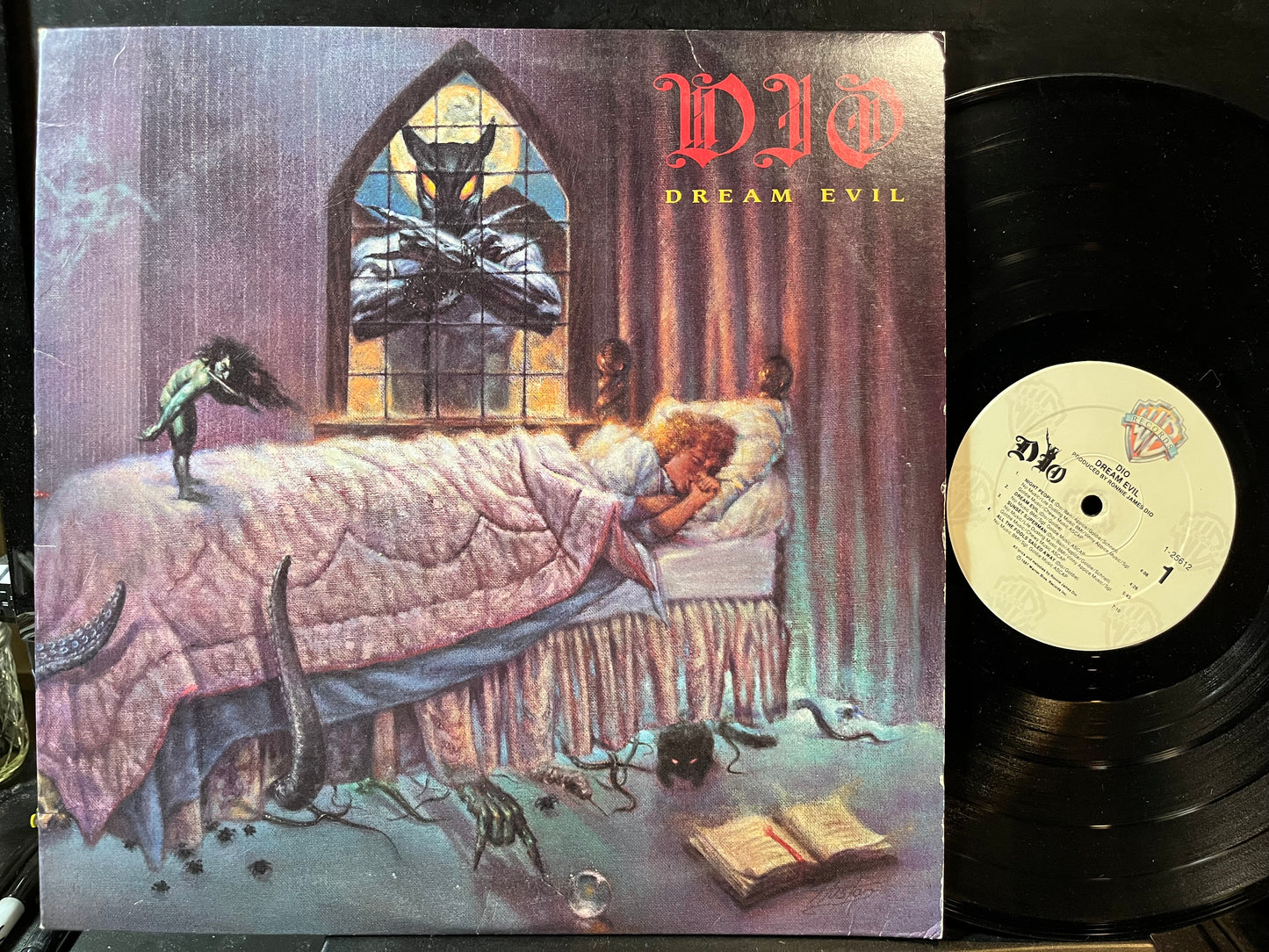 Dio (2) - Dream Evil (VINYL LP Warner Bros. Records – 9 25612-1 1987) | Near Mint (NM) Excellent (EX) - METAL / USED *NEAR MINT*