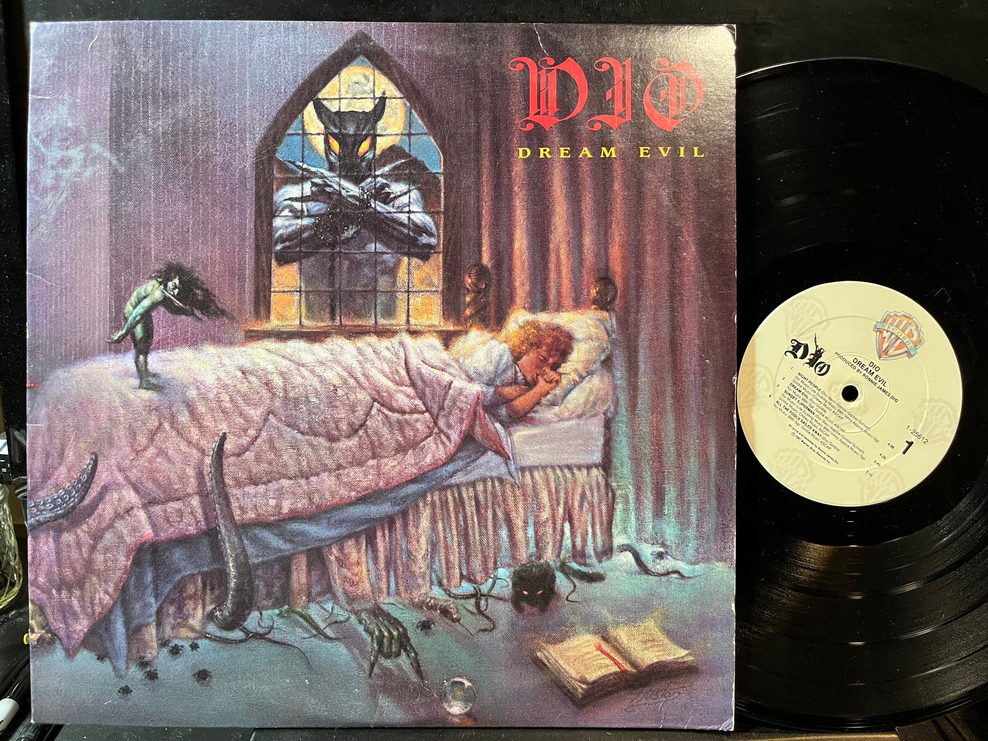 Dio (2) - Dream Evil (VINYL LP Warner Bros. Records – 9 25612-1 1987) | Near Mint (NM) Excellent (EX) - METAL / USED *NEAR MINT*