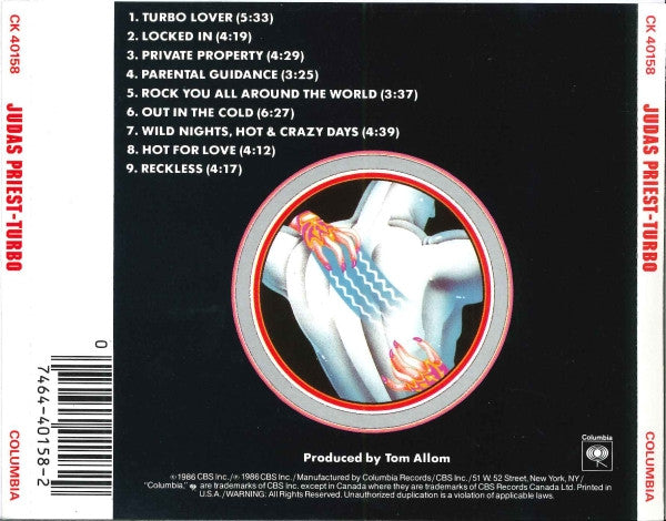 Turbo (CDS) | Near Mint (NM or M-) Near Mint (NM or M-) - METAL / USED *NEAR MINT*