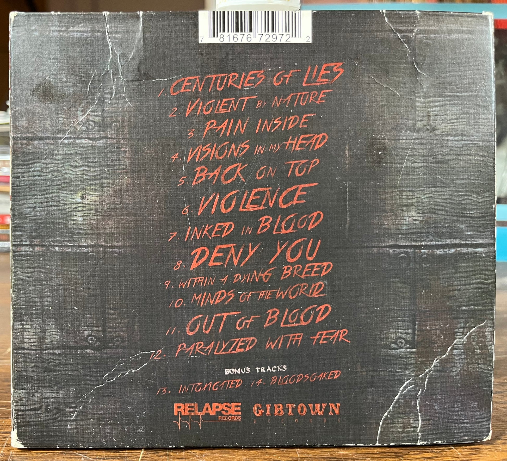 Inked In Blood (SIGNED CD) | Near Mint (NM or M-) Very Good (VG) - METAL / USED *NEAR MINT*