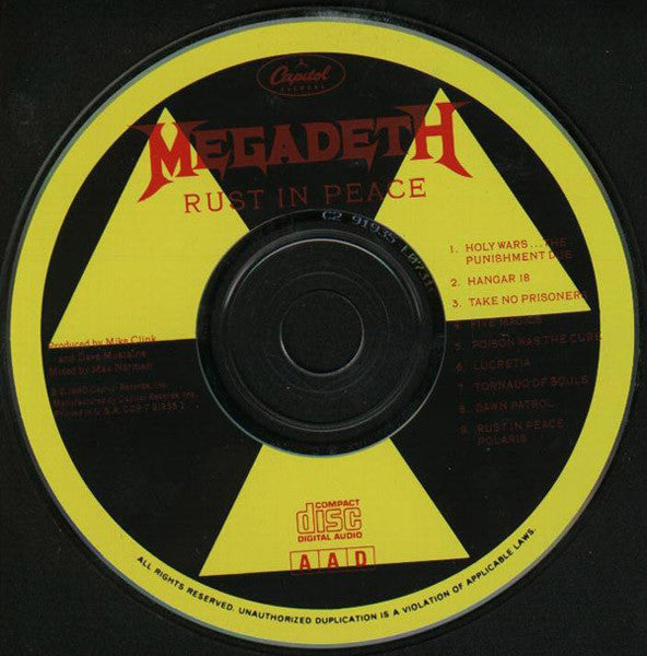 Rust In Peace (CD) | Near Mint (NM or M-) Near Mint (NM or M-) - METAL / USED *NEAR MINT*