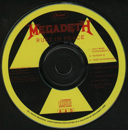 Rust In Peace (CD) | Near Mint (NM or M-) Near Mint (NM or M-) - METAL / USED *NEAR MINT*