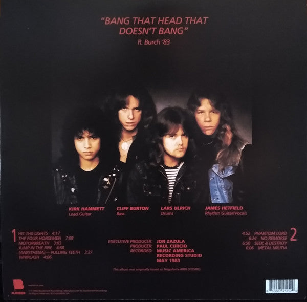 Kill 'Em All (VINYL) | Near Mint (NM) Mint (M) - METAL / USED *NEAR MINT*