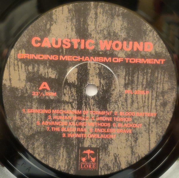 Caustic Wound - Grinding Mechanism of Torment (VINYL LP PROFOUND LORE PFL-328LP 2025) | USED - METAL / USED *NEAR MINT*