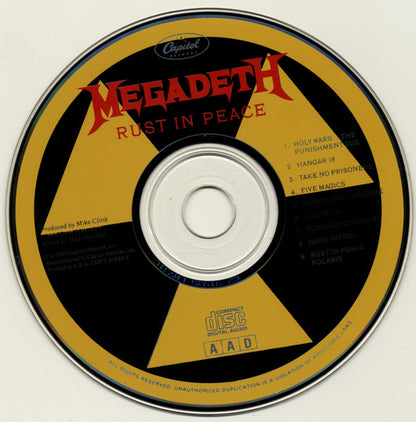Rust In Peace (CD) | Near Mint (NM or M-) Near Mint (NM or M-) - METAL / USED *NEAR MINT*