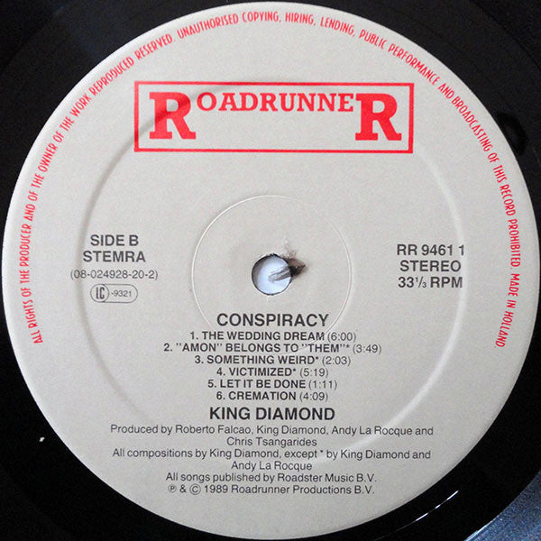 King Diamond - Conspiracy (PICTURE VINYL LP METAL BLADE 3984-25057-1 2018) | USED Near Mint (NM or M-) Near Mint (NM) - METAL / USED *NEAR MINT*