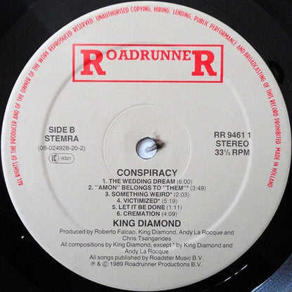 King Diamond - Conspiracy (PICTURE VINYL LP METAL BLADE 3984-25057-1 2018) | USED Near Mint (NM or M-) Near Mint (NM) - METAL / USED *NEAR MINT*