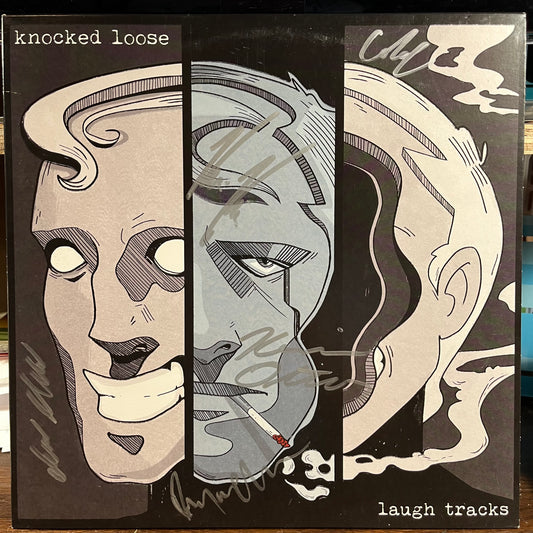 Laugh Tracks (SIGNED WHITE VINYL) | Near Mint (NM or M-) Near Mint (NM or M-) - METAL / USED *NEAR MINT*