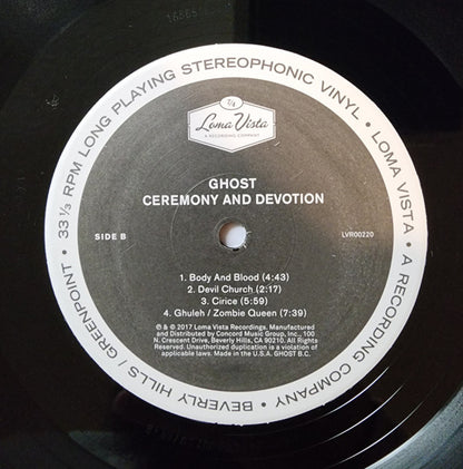 Ceremony And Devotion (VINYL) | Near Mint (NM or M-) Near Mint (NM or M-) - METAL / USED *NEAR MINT*