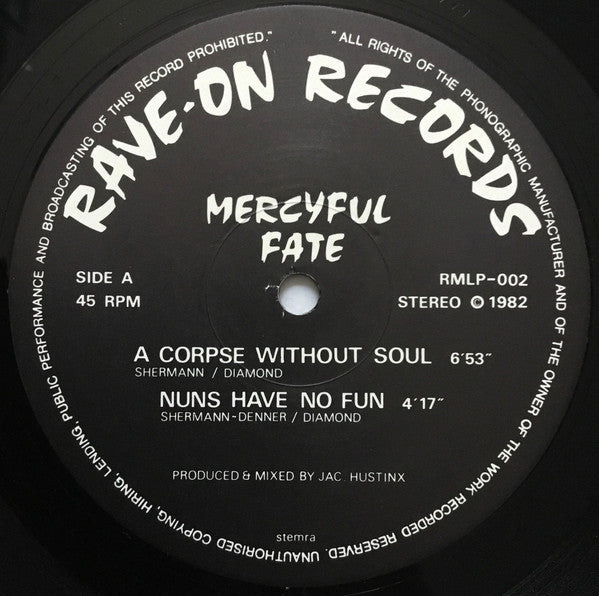 Mercyful Fate - Mercyful Fate (BLACK W WHITE EDGED MARBLE VINYL LP METAL BLADE 039842515618 2020) | USED Near Mint (NM or M-) Near Mint (NM) - METAL / USED *NEAR MINT*