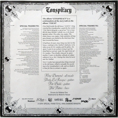 King Diamond - Conspiracy (PICTURE VINYL LP METAL BLADE 3984-25057-1 2018) | USED Near Mint (NM or M-) Near Mint (NM) - METAL / USED *NEAR MINT*