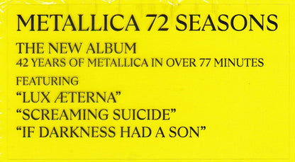 Metallica - 72 Seasons (YELLOW/BLACK SPLATTER VINYL 2xLP BLACKENED BLCKND055-1 APR 14, 2023) | - METAL / USED *NEAR MINT*