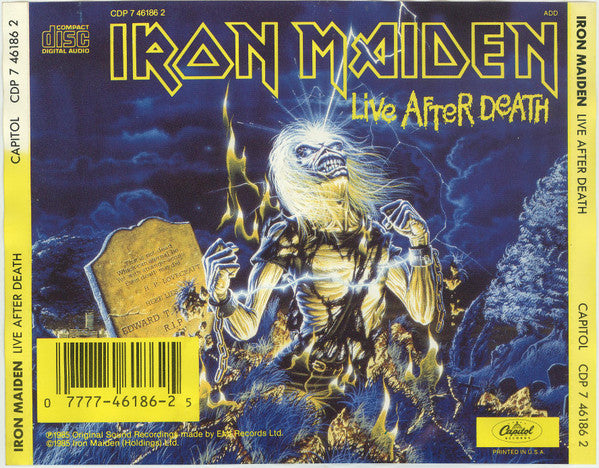 Live After Death (CD) | Near Mint (NM or M-) Near Mint (NM or M-) - METAL / USED *NEAR MINT*