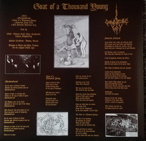 Goat Of A Thousand Young / Triumph Of The Hordes (VINYL) | Near Mint (NM) Mint (M) - METAL / USED *NEAR MINT*