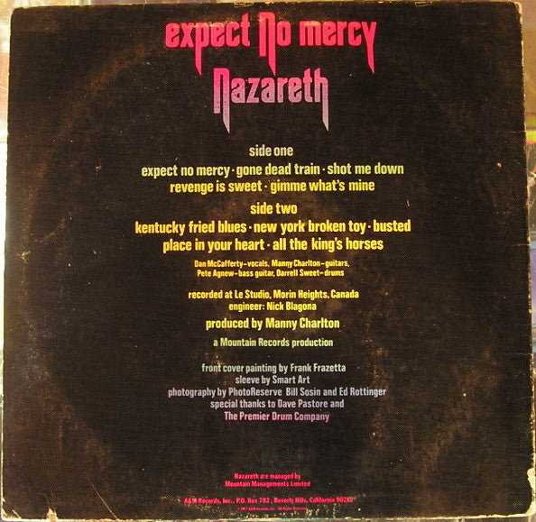 Expect No Mercy (VINYL) | Near Mint (NM or M-) Excellent (EX) - METAL / USED *NEAR MINT*