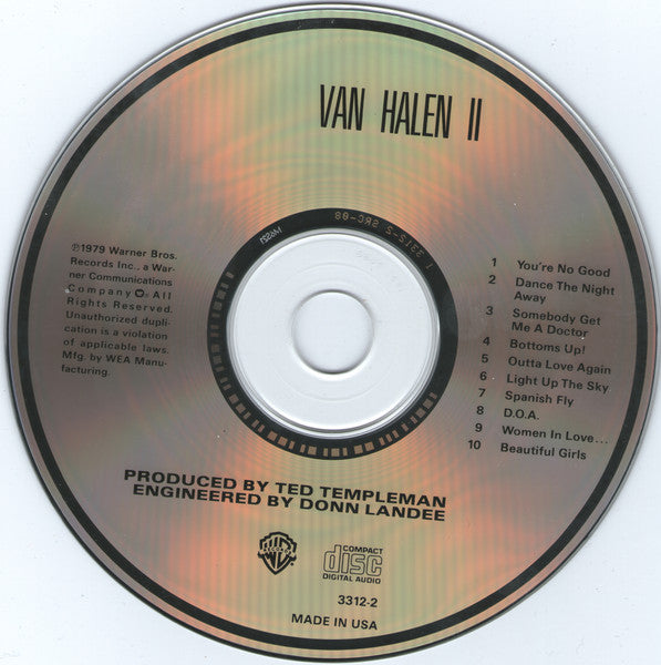 Van Halen II (CD) | Near Mint (NM) Near Mint (NM) - METAL / USED *NEAR MINT*