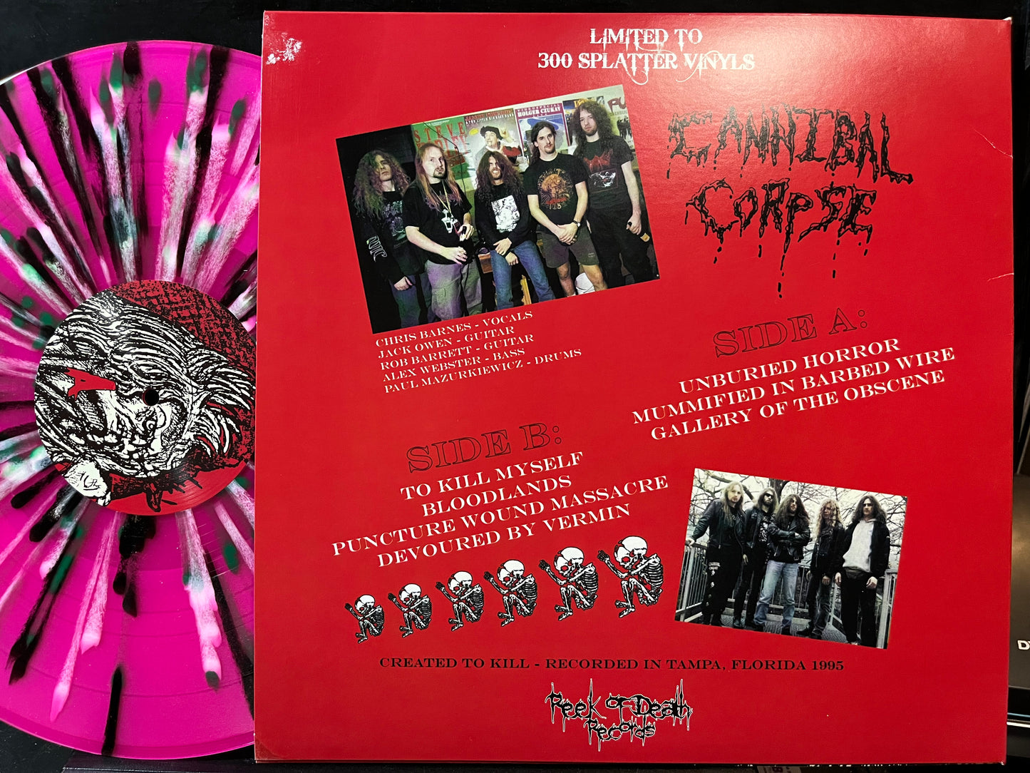 Cannibal Corpse - Created To Kill (SPLATTER VINYL 2022) | Near Mint (NM) Near Mint (NM) - METAL / USED *NEAR MINT*