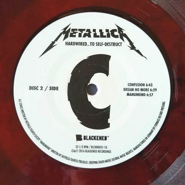 Metallica - Hardwired...To Self-Destruct (RED/BLACK MARBLED VINYL 2xLP) | USED - METAL / USED *NEAR MINT*