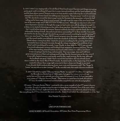 Obscura Arcana Mortis: The Demo Years (10" VINYL) | Near Mint (NM) Near Mint (NM) - METAL / USED *NEAR MINT*