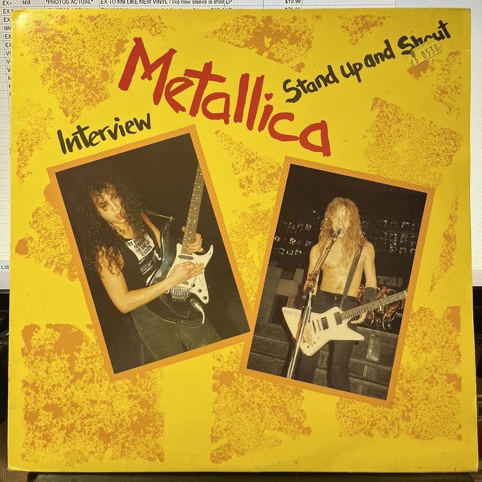 Stand Up And Shout - A Metallica Interview ( YELLOW VINYL) | Near Mint (NM) Excellent+ (EX+) - METAL / USED *NEAR MINT*