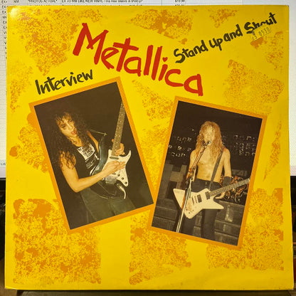 Stand Up And Shout - A Metallica Interview ( YELLOW VINYL) | Near Mint (NM) Excellent+ (EX+) - METAL / USED *NEAR MINT*
