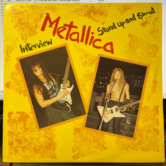 Stand Up And Shout - A Metallica Interview ( YELLOW VINYL) | Near Mint (NM) Excellent+ (EX+) - METAL / USED *NEAR MINT*