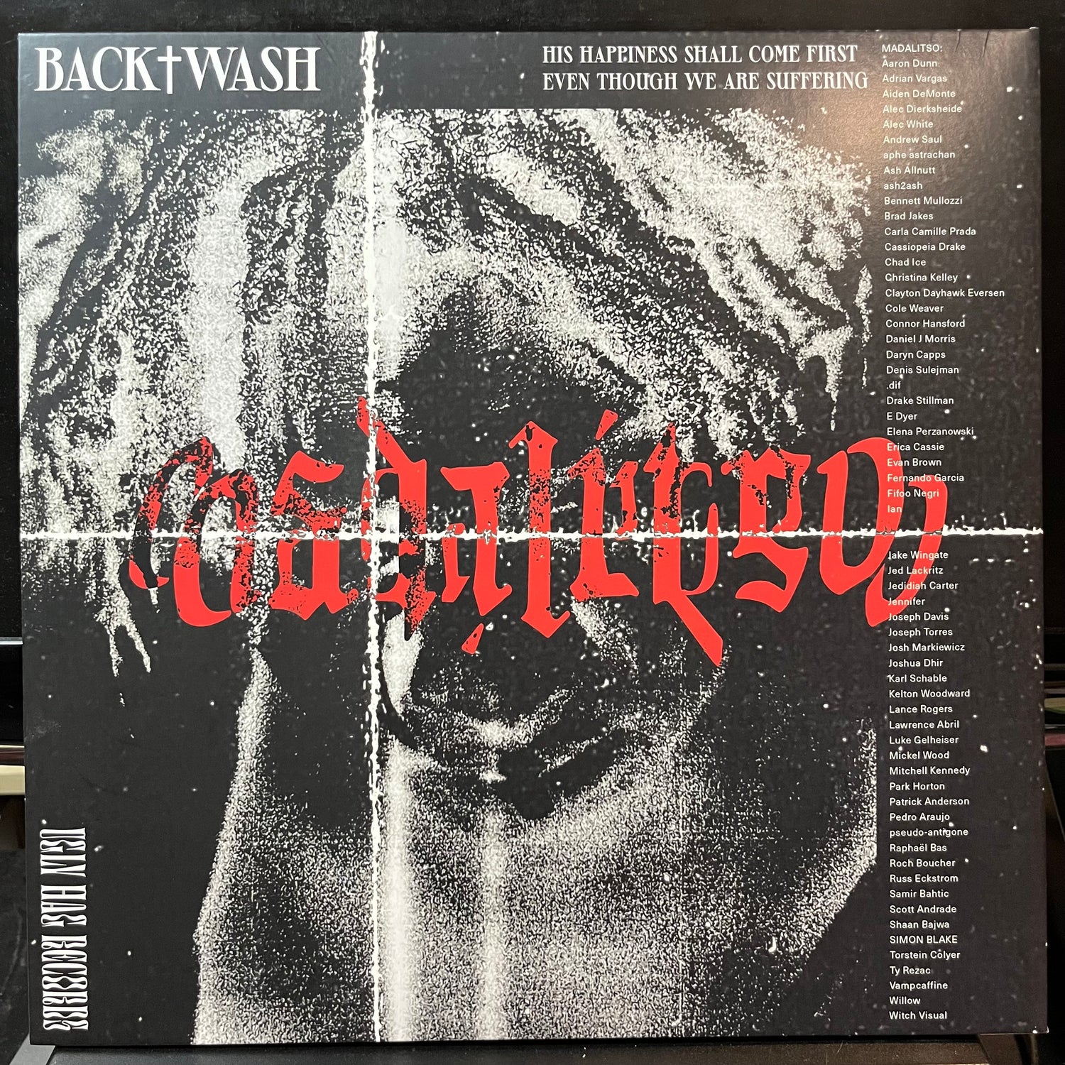 Backxwash - His Happiness Shall Come First Even Though We Are Suffering (RED/BLACK SPLATTER VINYL LP) | USED - METAL / USED *NEAR MINT*