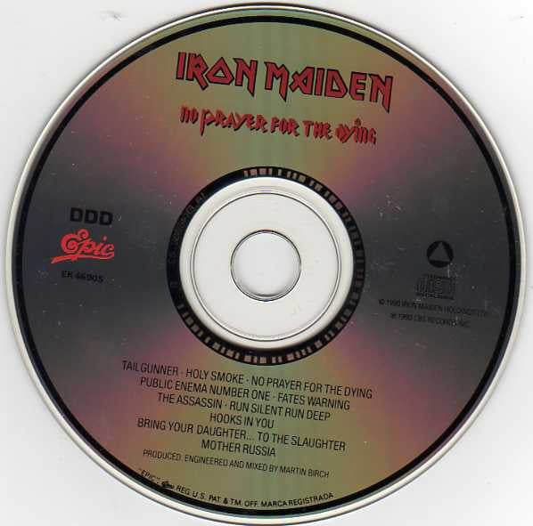 No Prayer For The Dying (CD) | Near Mint (NM or M-) Near Mint (NM or M-) - METAL / USED *NEAR MINT*