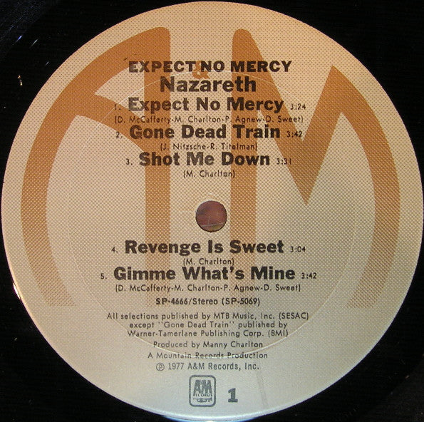 Expect No Mercy (VINYL) | Near Mint (NM or M-) Excellent (EX) - METAL / USED *NEAR MINT*