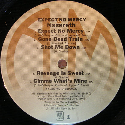 Expect No Mercy (VINYL) | Near Mint (NM or M-) Excellent (EX) - METAL / USED *NEAR MINT*
