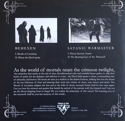 Behexen / Satanic Warmaster (10" VINYL) | Near Mint (NM) Near Mint (NM) - METAL / USED *NEAR MINT*