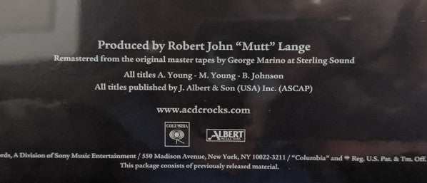 Back In Black (VINYL) | Near Mint (NM) Near Mint (NM) - METAL / USED *NEAR MINT*