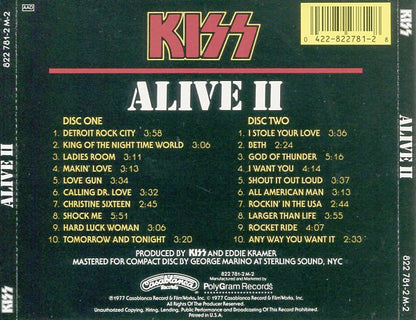 Alive II (2xCD) | Near Mint (NM) Near Mint (NM) - METAL / USED *NEAR MINT*